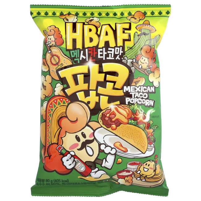 HBAF, мексиканский попкорн для тако, 80 г