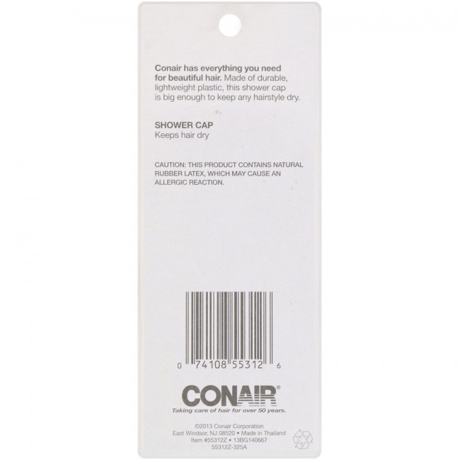 Conair, Шапочка для душа, большая, 1 шт. Conair, Шапочка для душа, большая, 1 шт.