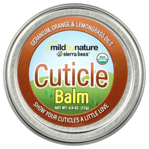 Mild By Nature, Sierra Bees™, бальзам для ухода за кутикулой, герань, апельсин и лемонграсс, 17 г (0,6 унции)