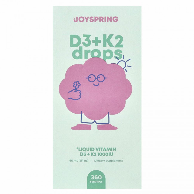 JoySpring, Витамин D для детей, 60 мл (2 жидк. Унции)