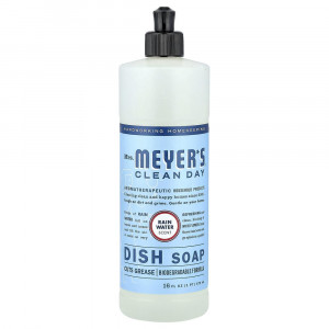 Средство для мытья посуды Mrs. Meyers Clean Day, средство для мытья посуды, для сбора дождевой воды, 473 мл (16 жидких унций)
