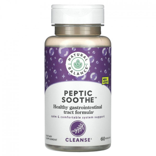 Natural Balance, Peptic Soothe, 60 растительных капсул