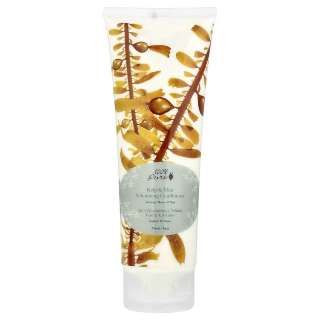 100% PURE, Кондиционер для увеличения объема Kelp & Mint, 236 мл (8 жидк. Унций) 100% PURE, Кондиционер для увеличения объема Kelp & Mint, 236 мл (8 жидк. Унций)