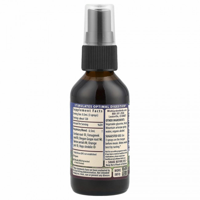 WishGarden Herbs, Badass Bitters, отличный аперитив, 59 мл (2 жидк. Унции) WishGarden Herbs, Badass Bitters, отличный аперитив, 59 мл (2 жидк. Унции)