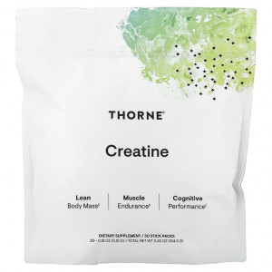 Thorne, Креатин, 30 пакетиков в стиках по 5,15 г (0,18 унции)