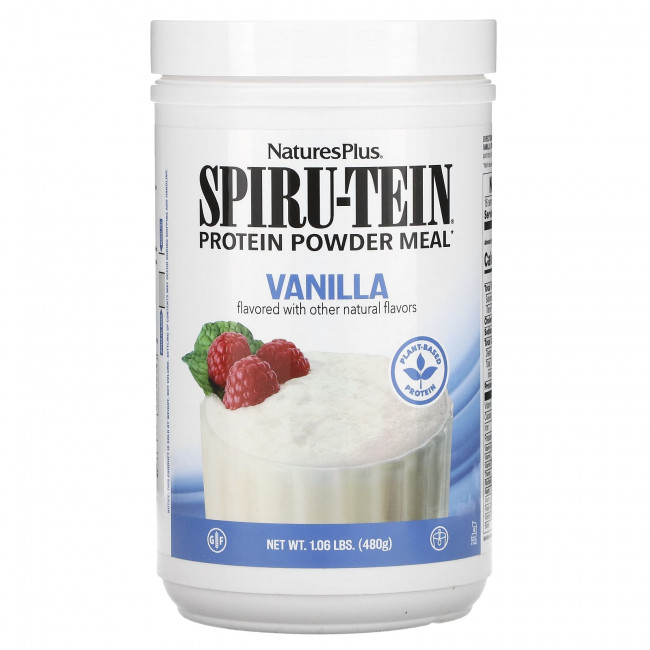 NaturesPlus, Spiru-Tein, протеиновый порошок, ваниль, 480 г (1,06 фунта) NaturesPlus, Spiru-Tein, протеиновый порошок, ваниль, 480 г (1,06 фунта)