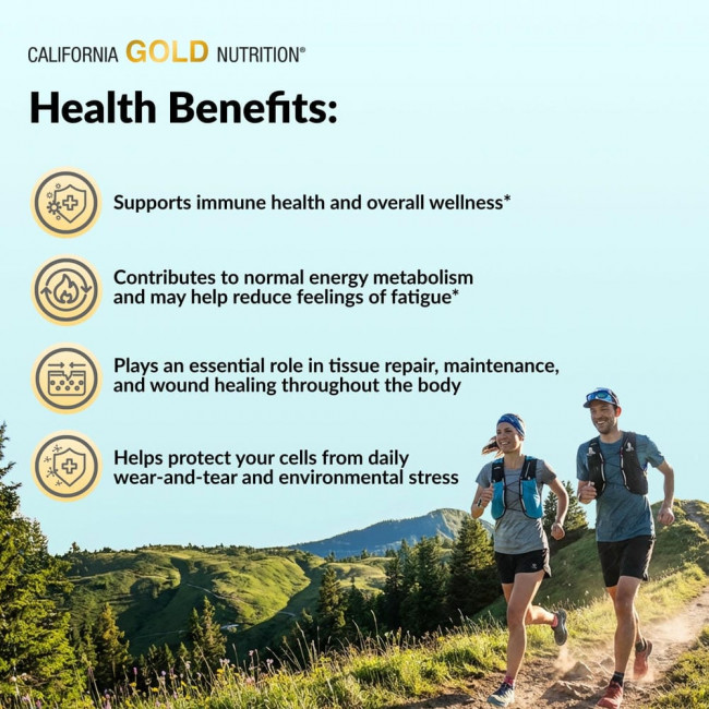 California Gold Nutrition, Gold C, витамин C, 1000 мг, 240 вегетарианских капсул