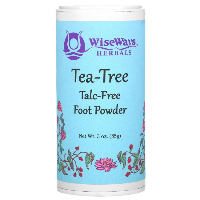 WiseWays Herbals, Порошок для ног из чайного дерева, 85 г (3 унции)