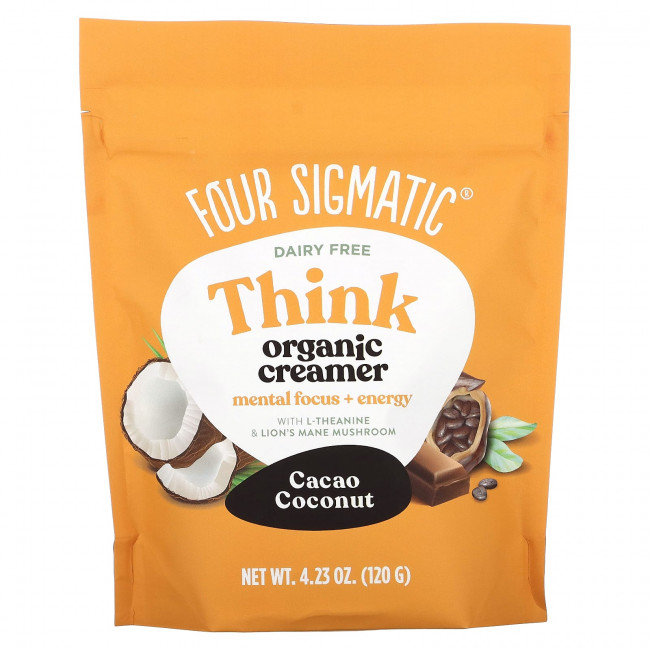 Four Sigmatic, Органические сливки, какао и кокос, 120 г (4,23 унции)