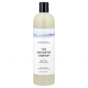 The Unscented Company, Мыло для тела, для всех типов кожи, без отдушек, 500 мл (16,9 жидк. Унции)