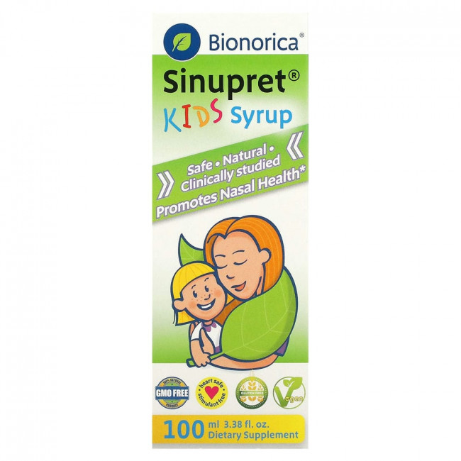 Bionorica, Sinupret, сироп для детей, 100 мл (3,38 жидкой унции) Bionorica, Sinupret, сироп для детей, 100 мл (3,38 жидкой унции)
