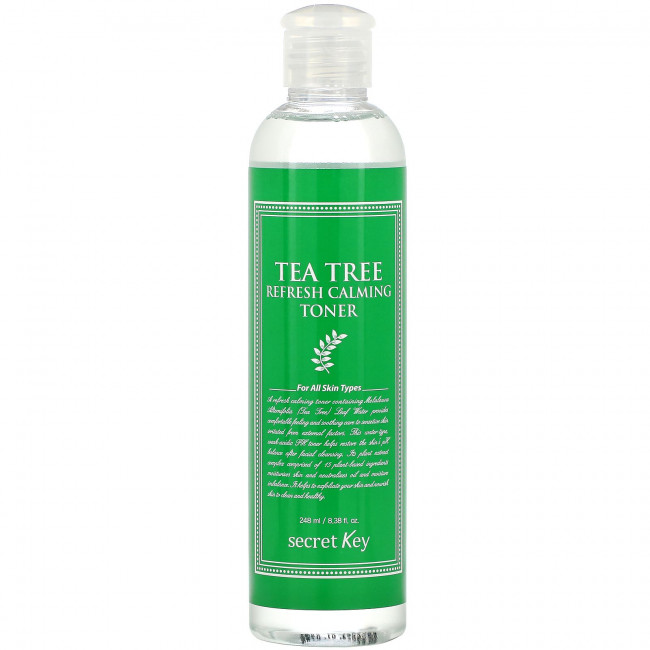 Secret Key, Освежающий успокаивающий тоник Tea Tree, 248 мл (8,38 жидк. Унции) Secret Key, Освежающий успокаивающий тоник Tea Tree, 248 мл (8,38 жидк. Унции)