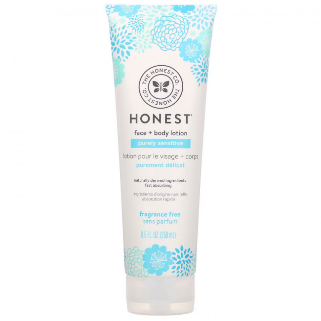 The Honest Company, Purely Sensitive, лосьон для лица и тела, без отдушек, 250 мл (8,5 жидк. унции) The Honest Company, Purely Sensitive, лосьон для лица и тела, без отдушек, 250 мл (8,5 жидк. унции)