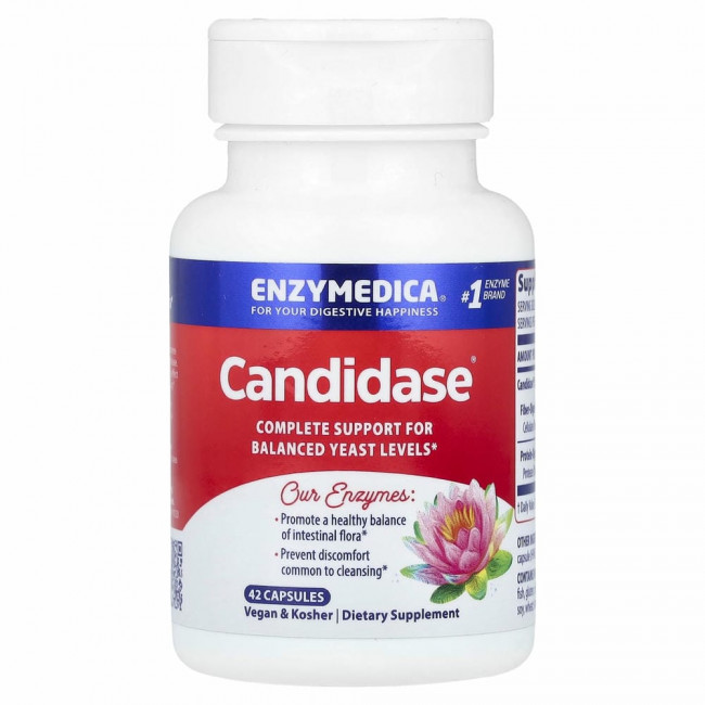 Enzymedica, Кандидаза, 42 капсулы Enzymedica, Кандидаза, 42 капсулы