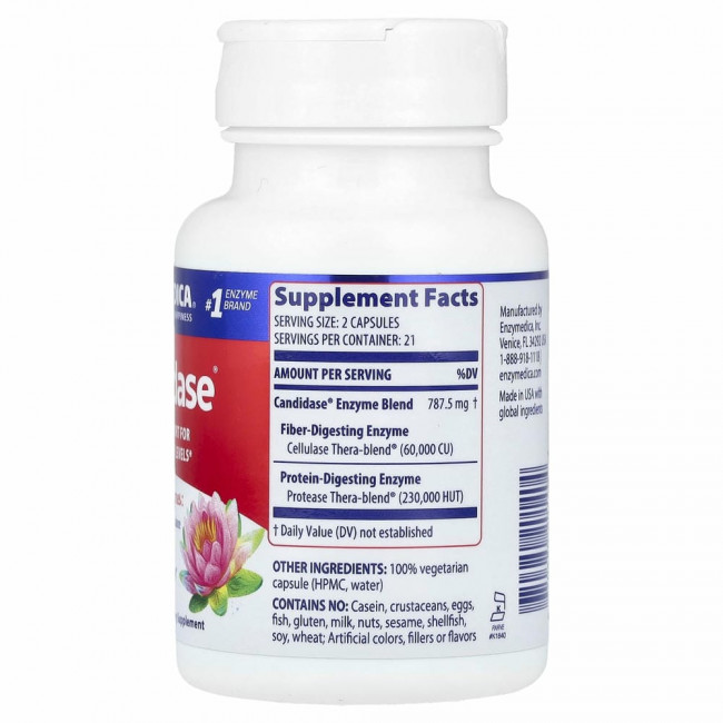 Enzymedica, Кандидаза, 42 капсулы Enzymedica, Кандидаза, 42 капсулы