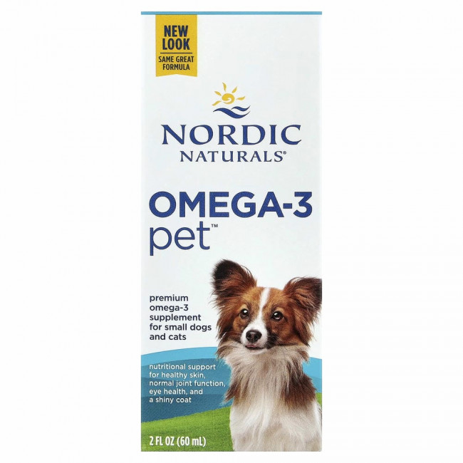 Nordic Naturals, Омега-3 для питомцев, для кошек и небольших собак, 2 жидких унции (60 мл) Nordic Naturals, Омега-3 для питомцев, для кошек и небольших собак, 2 жидких унции (60 мл)