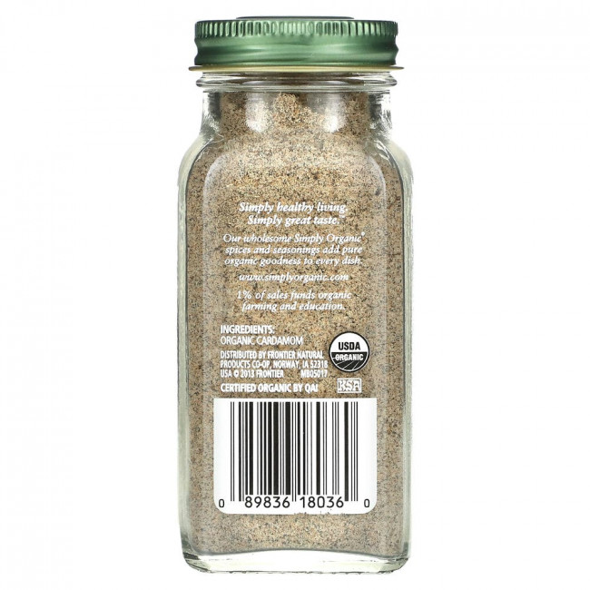 Simply Organic, Кардамон, 80 г (2,82 унции) Simply Organic, Кардамон, 80 г (2,82 унции)