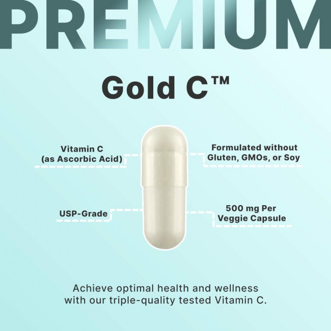 California Gold Nutrition, Gold C, витамин C, 500 мг, 240 вегетарианских капсул California Gold Nutrition, Gold C, витамин C, 500 мг, 240 вегетарианских капсул