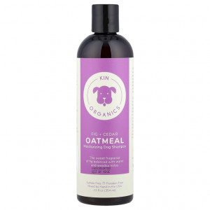 Kin+Kind, увлажняющий шампунь для собак с органической овсянкой, инжир и кедр, 354 мл (12 жидк. унций)