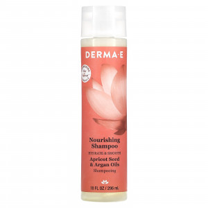 DERMA E, Питательный шампунь, масло семян абрикоса и арганы, 296 мл (10 жидк. Унций)