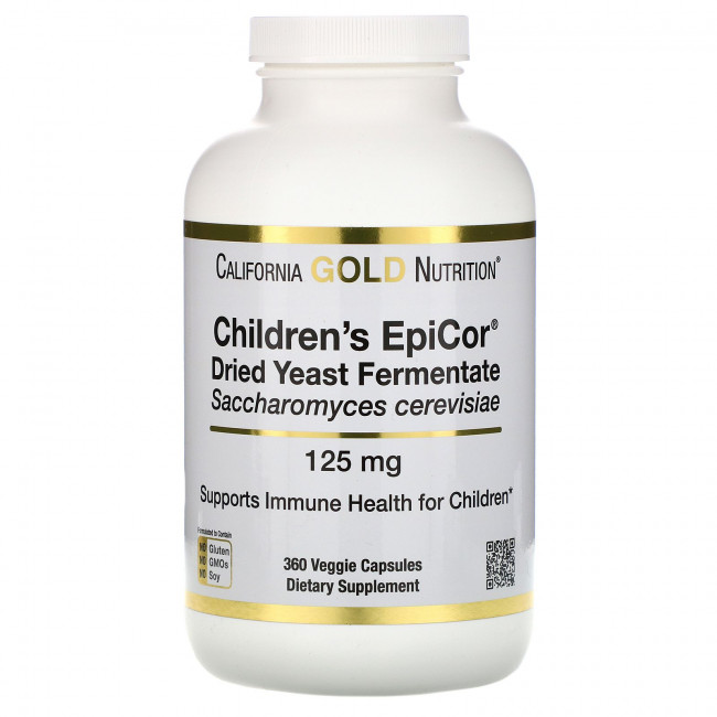 California Gold Nutrition, Children's Epicor, 125 мг, 360 растительных капсул California Gold Nutrition, Children's Epicor, 125 мг, 360 растительных капсул