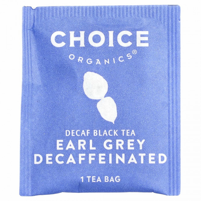 Choice Organic Teas, Black Tea, Organic Decaffeinated Earl Grey, Decaf, 16 Tea Bags, 1.12 oz (32 g)