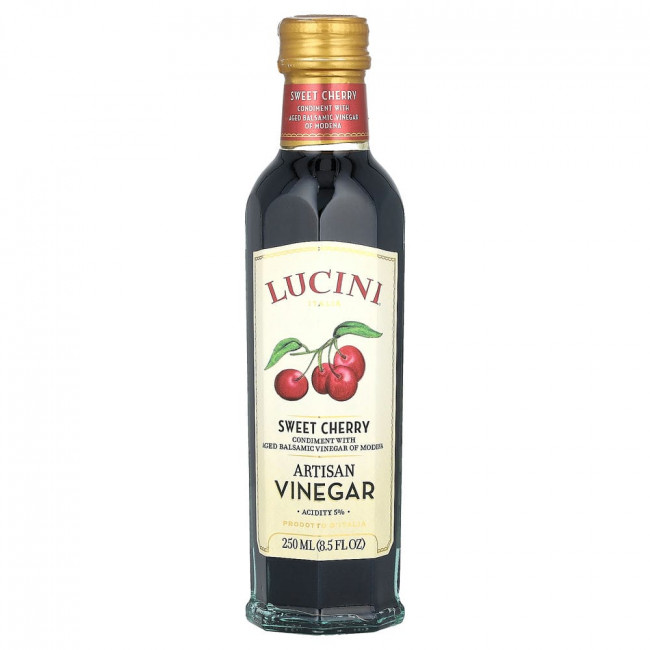 Lucini, Artisan Vinegar, Sweet Cherry, 250 ml (8.5 fl oz)