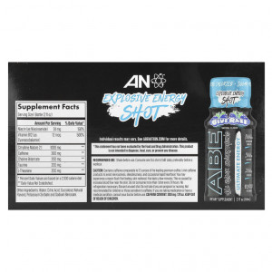 ABE, Ultimate Energy, Blue Razz, 12 пакетиков по 60 мл (2 жидк. унц.)