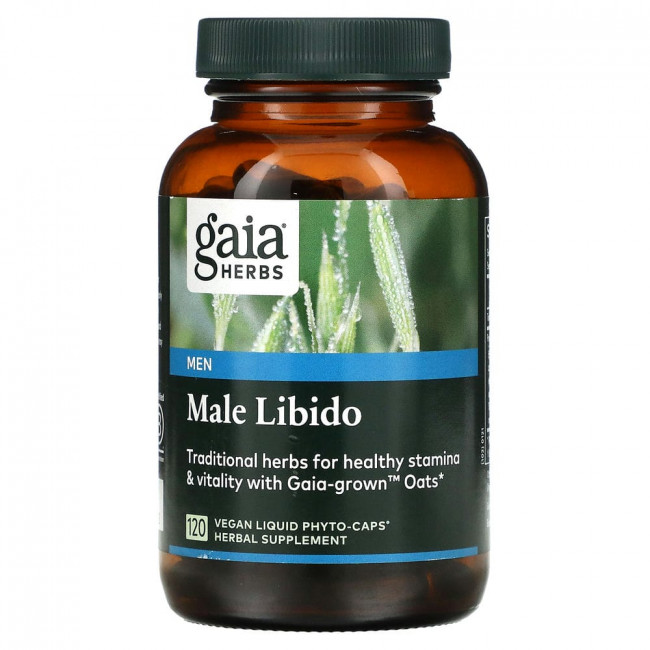 Gaia Herbs, Для мужчин мужское либидо, 120 веганских капсул Liquid Phyto-Caps Gaia Herbs, Для мужчин мужское либидо, 120 веганских капсул Liquid Phyto-Caps