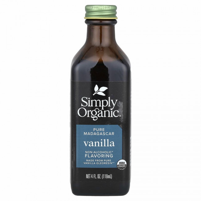 Simply Organic, Мадагаскарская ваниль, безспиртовой ароматизатор, выращено на ферме, 4 жидких унции (118 мл) Simply Organic, Мадагаскарская ваниль, безспиртовой ароматизатор, выращено на ферме, 4 жидких унции (118 мл)