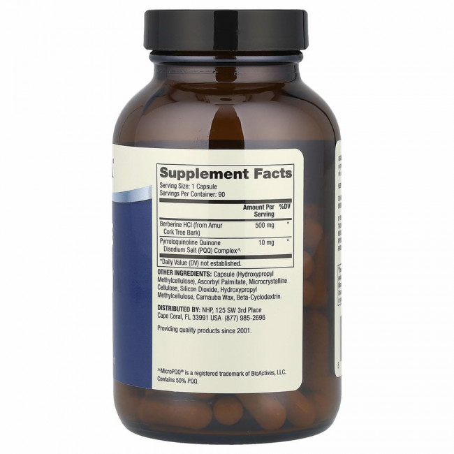 Dr. Mercola, Berberine and MicroPPQ, улучшенная формула, 90 капсул Dr. Mercola, Berberine and MicroPPQ, улучшенная формула, 90 капсул