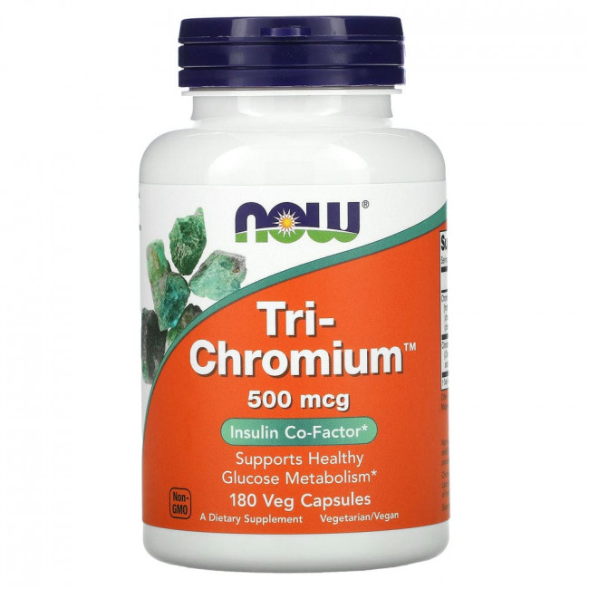 NOW Foods, Tri-Chromium, 500 мкг, 180 капсул NOW Foods, Tri-Chromium, 500 мкг, 180 капсул