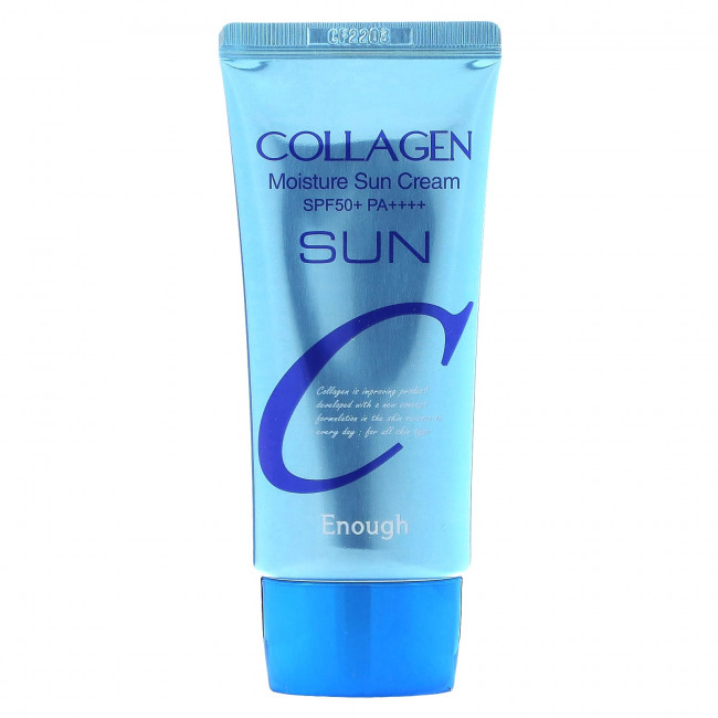 Enough, Увлажняющий солнцезащитный крем с коллагеном, SPF 50+ PA +++, 50 г (1,76 жидк. Унции)