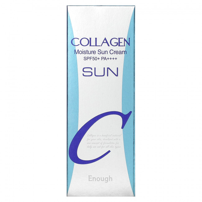 Enough, Увлажняющий солнцезащитный крем с коллагеном, SPF 50+ PA +++, 50 г (1,76 жидк. Унции)