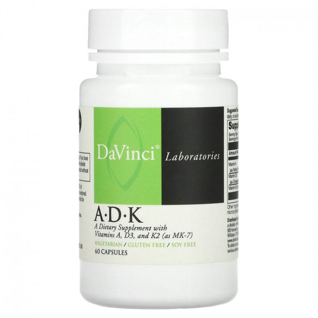 DaVinci Laboratories of Vermont, A-D-K, 60 капсул