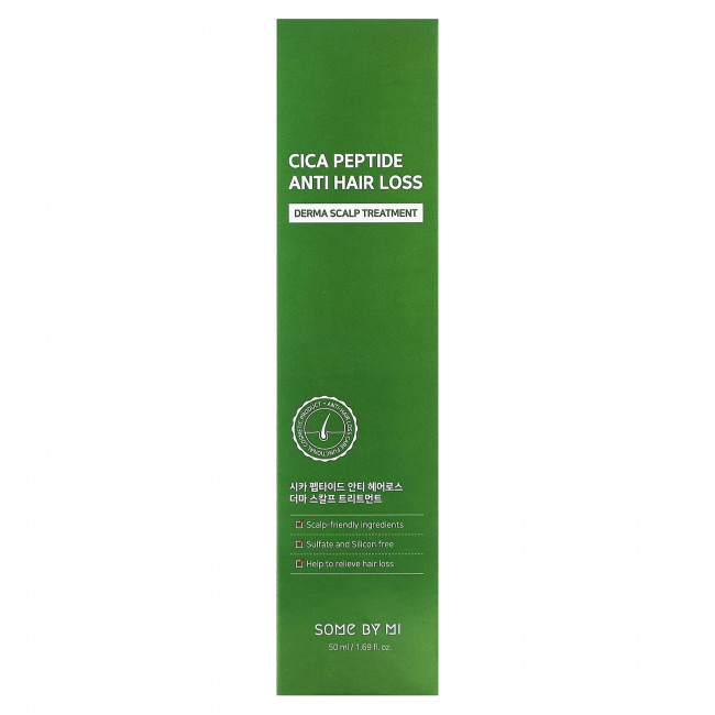 SOME BY MI, Cica Peptide Anti Hair, средство для ухода за кожей головы, 50 мл (1,69 жидк. Унции) SOME BY MI, Cica Peptide Anti Hair, средство для ухода за кожей головы, 50 мл (1,69 жидк. Унции)