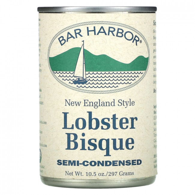 Bar Harbor, Биск из омаров по-новой Англии, полуконденсированный, 297 г (10,5 унции) Bar Harbor, Биск из омаров по-новой Англии, полуконденсированный, 297 г (10,5 унции)