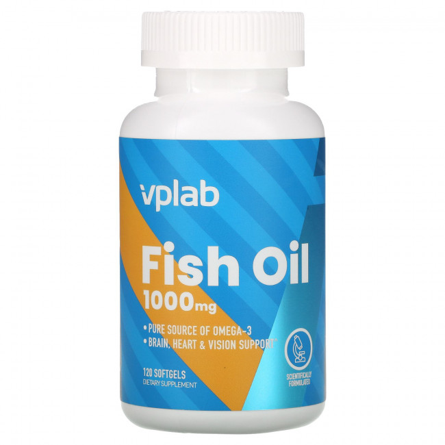 Vplab, Fish Oil, 1000 mg, 120 Softgels Vplab, Fish Oil, 1000 mg, 120 Softgels