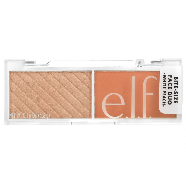 E.L.F., Bite Size Face Duo, белый персик, 4,6 г (0,16 унции) E.L.F., Bite Size Face Duo, белый персик, 4,6 г (0,16 унции)