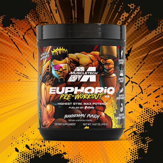 MuscleTech, EuphoriQ® Pre-Workout V2, Boogieman Punch, 416 г (14,67 унций)