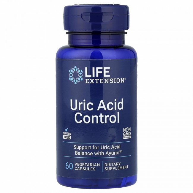 Life Extension, добавка для контроля мочевой кислоты, 60 вегетарианских капсул
