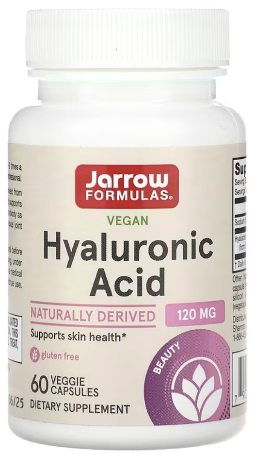 Jarrow Formulas, гиалуроновая кислота, 60 вегетарианских капсул