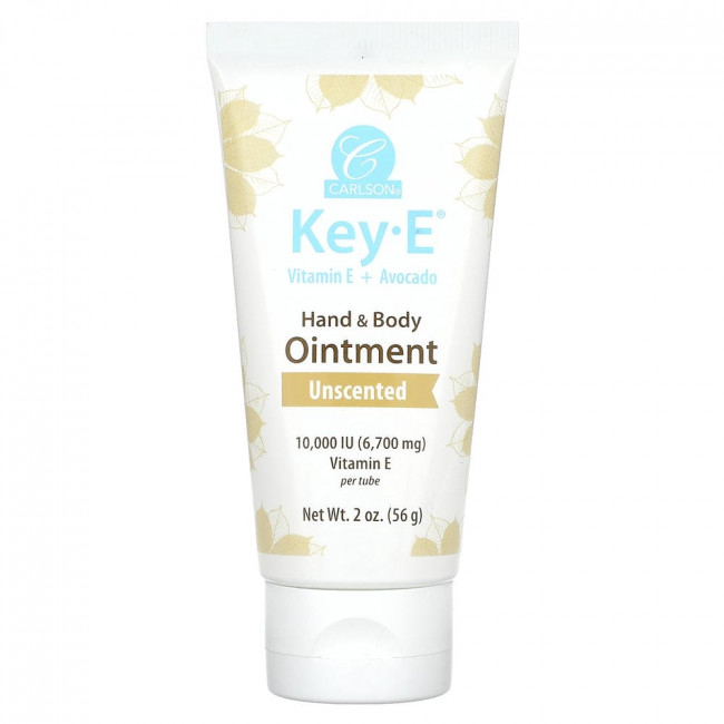 Carlson, Key-E®, Мазь для рук и тела, без запаха, 56 г (2 унции)