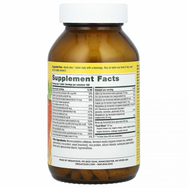 MegaFood, One Daily, 180 таблеток MegaFood, One Daily, 180 таблеток
