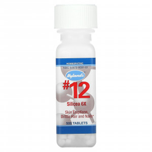 Hyland's, Силицеа (Silicea) 6X, №12, 500 таблеток