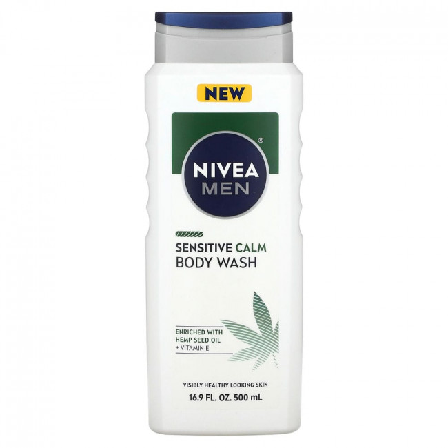 Nivea, Для мужчин, гель для душа, успокаивающее средство для чувствительной кожи, 500 мл (16,9 жидк. Унции)