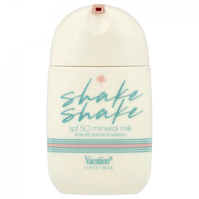 Vacation, Shake Shake, минеральное молочко для лица с солнцезащитным кремом, SPF 50, 50 мл (1,7 жидких унций)