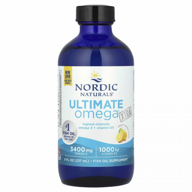 Nordic Naturals, Ultimate Omega Xtra, лимон, 8 жидких унций (237 мл)