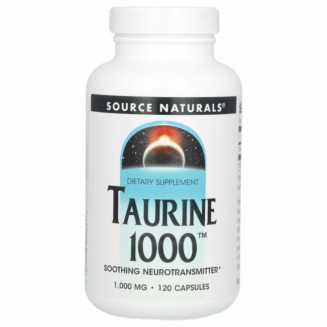 Source Naturals, таурин, 1000 мг, 120 капсул Source Naturals, таурин, 1000 мг, 120 капсул