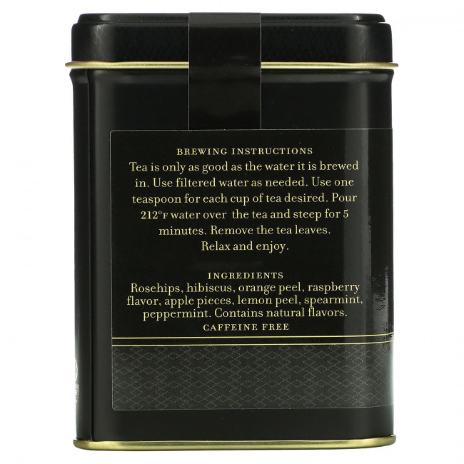 Harney & Sons, травяной чай с малиной, без кофеина, 112 г (4 унции)